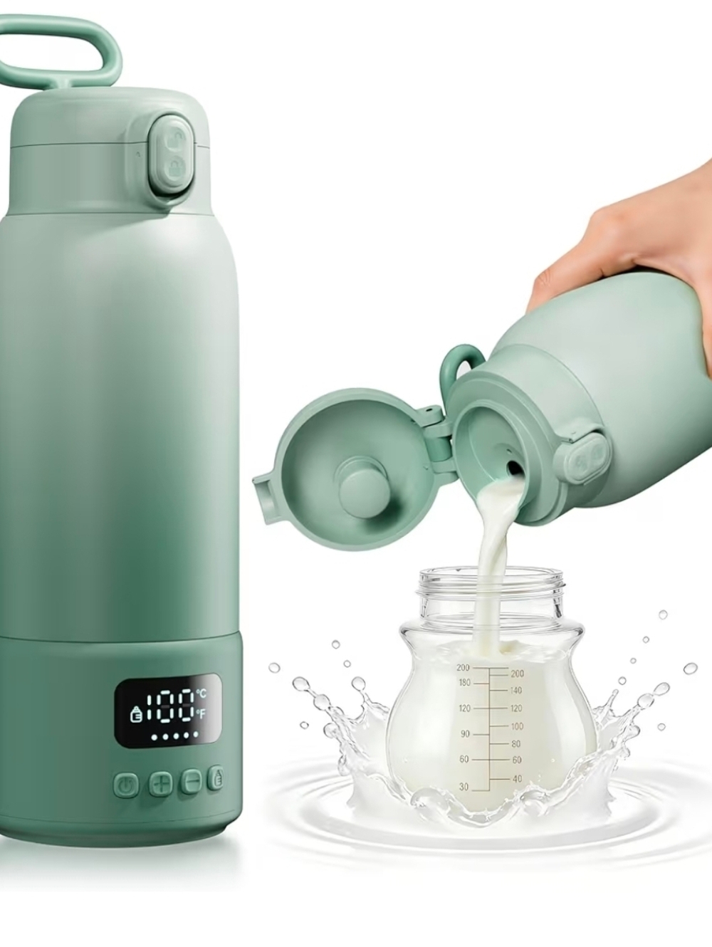 Portable Bottle Warmer for Travel, 17oz Large Capacity
